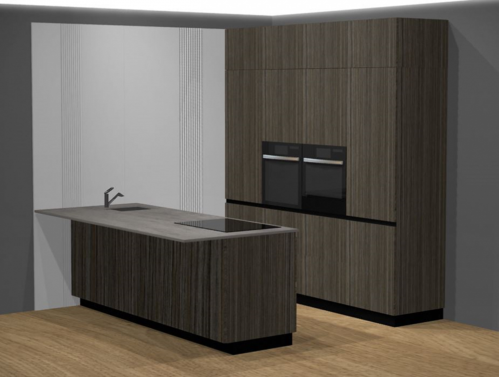 Кухня Фасады Дуб "Трюфель"