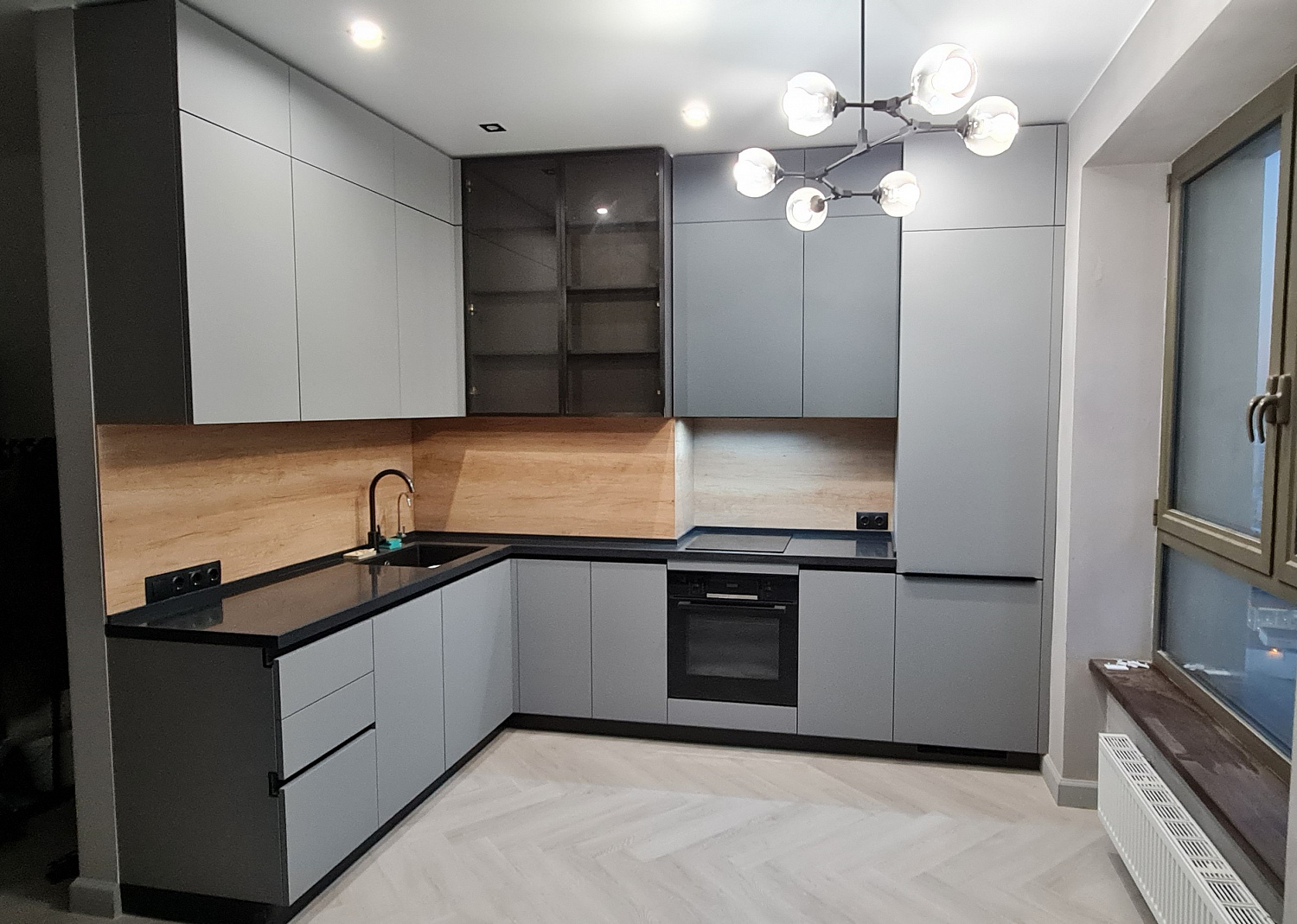 Кухня Феникс (цвет: серый)