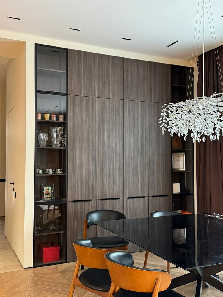 Кухня Egger "Металлик ФайнЛайн Коричневый"