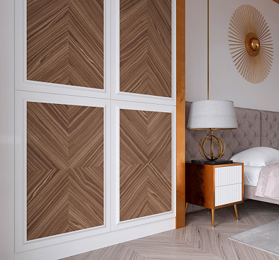 Шкаф в спальню шпон