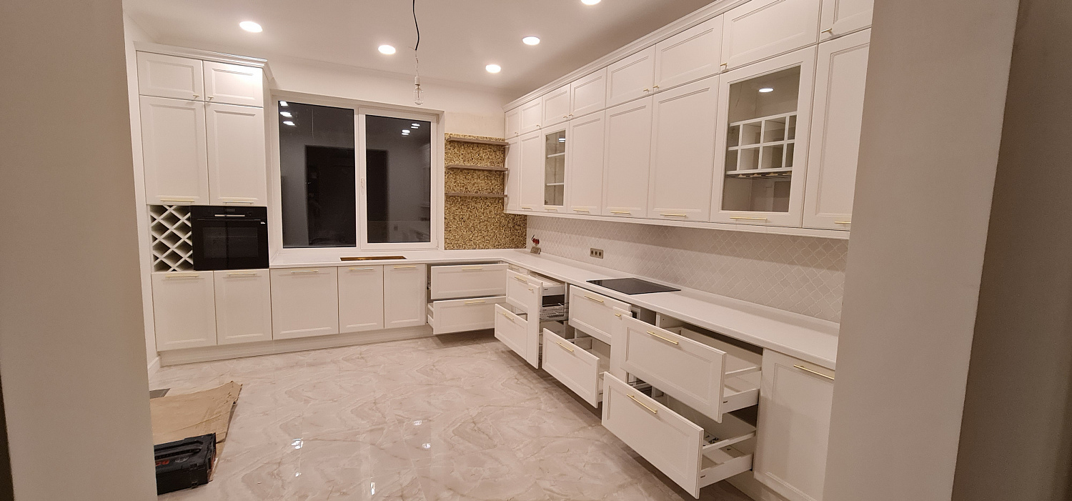 Кухня белая VIRGINIA эмаль