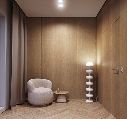 Шкаф светлый шпон