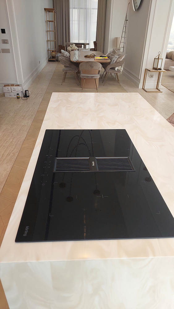 Кухня в оттенке дуб гамильтон натуральный