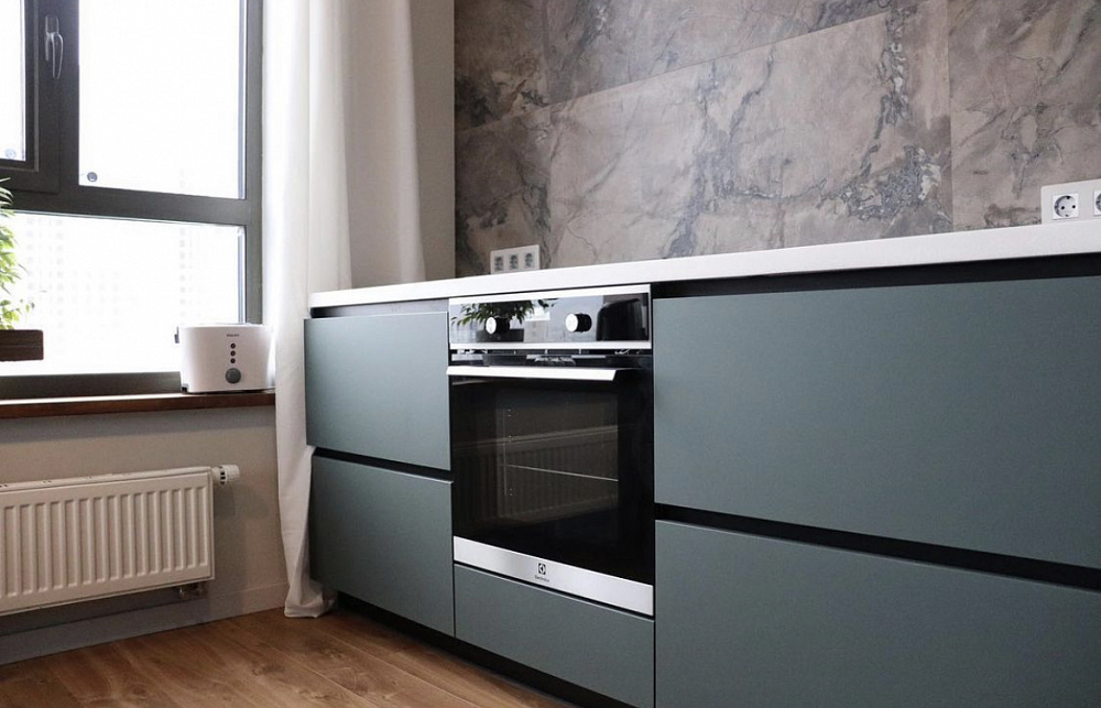 Кухня феникс Матовый зеленый