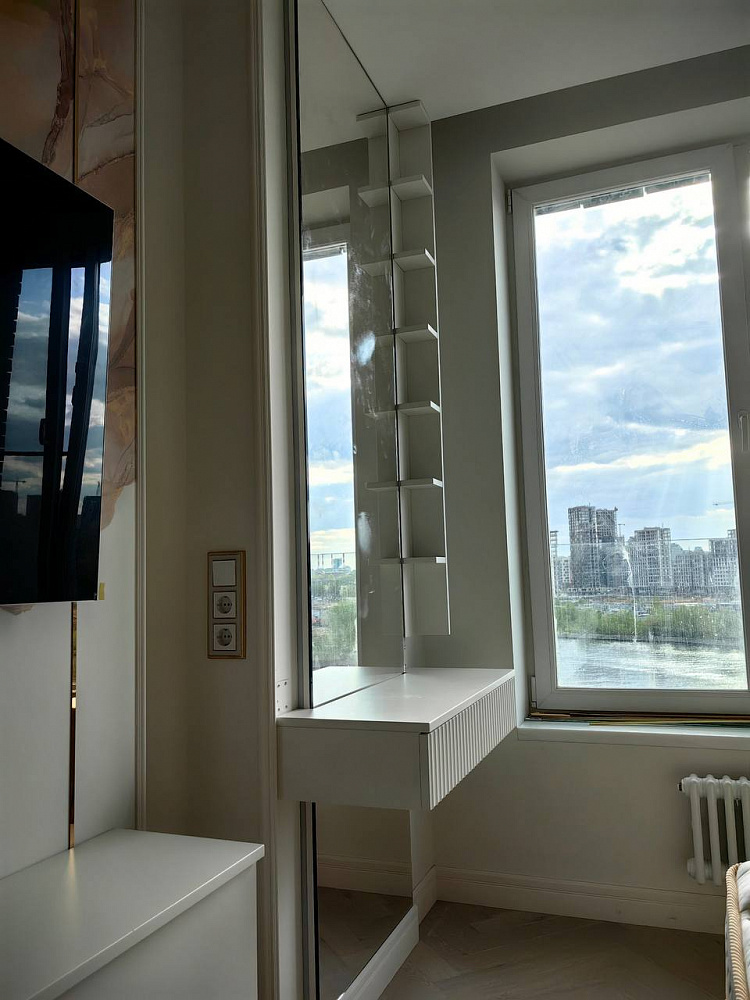 Мебель в гостиную Тумба под ТВ реечная