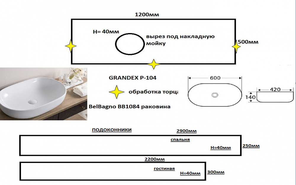 Мебель в ванную комнату (Цвет - капучино)