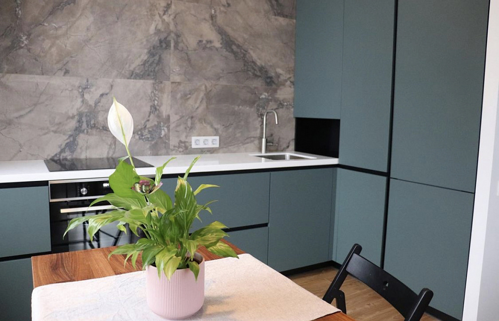 Кухня феникс Матовый зеленый